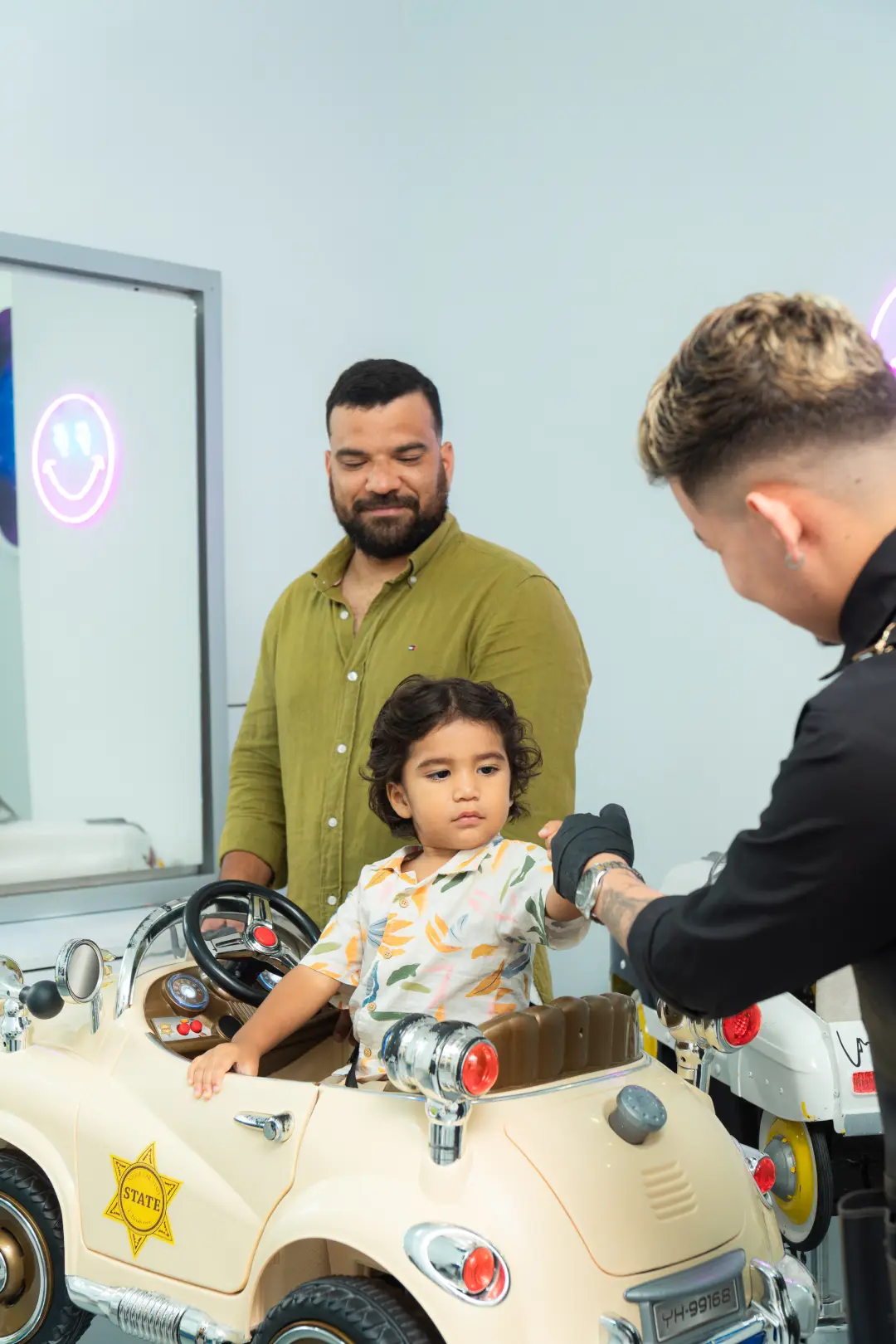 Corte de Niño con cabello semi largo en Mónica Cruz Kids